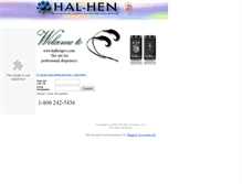 Tablet Screenshot of halhenpro.com